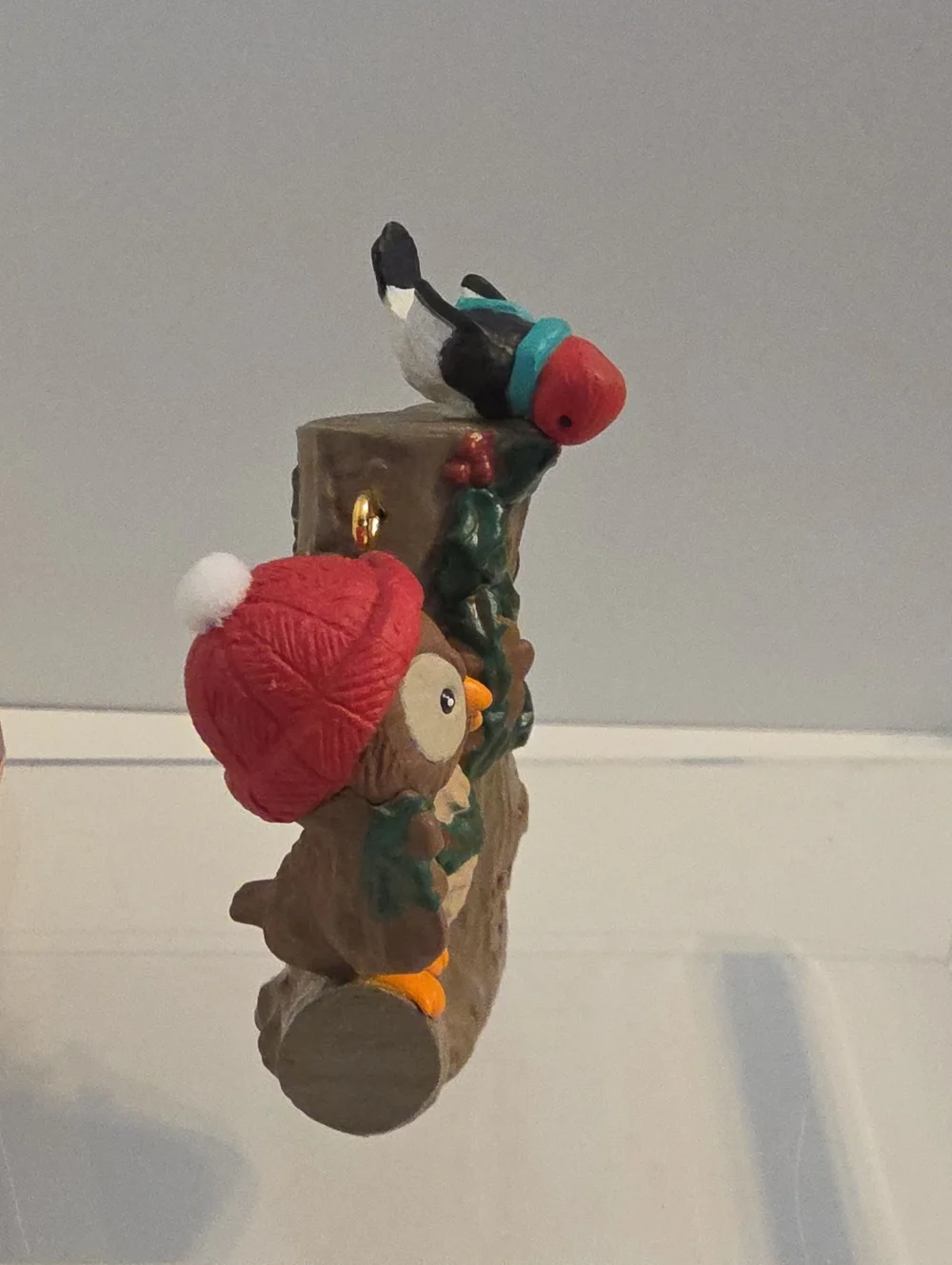 Vintage 1994 Hallmark Keepsake Owliver & Birds Christmas Ornament